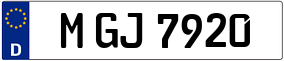 Trailer License Plate